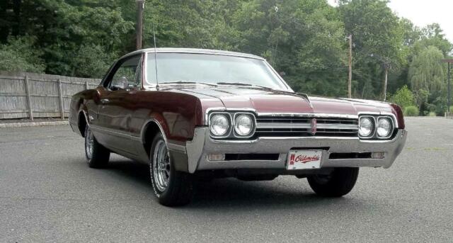 1966 Burgundy Oldsmobile Cutlass HARDTOP