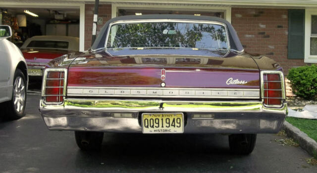 1966 Burgundy Oldsmobile Cutlass HARDTOP