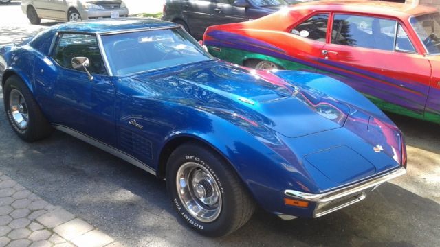 1971 Blue Chevrolet Corvette Coupe