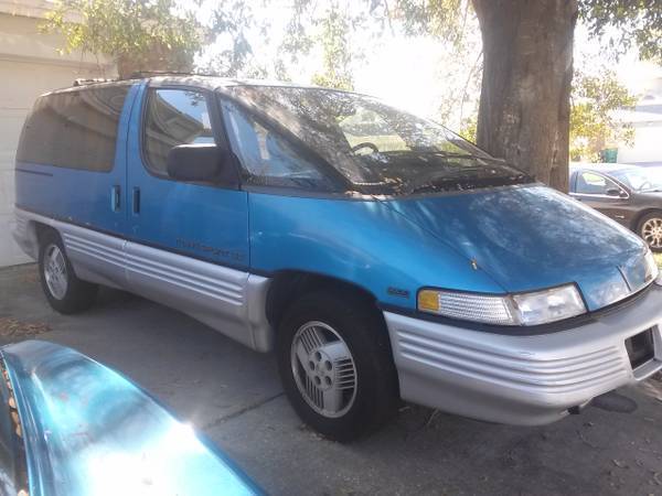 1992 Blue Pontiac Trans Sport Minivan