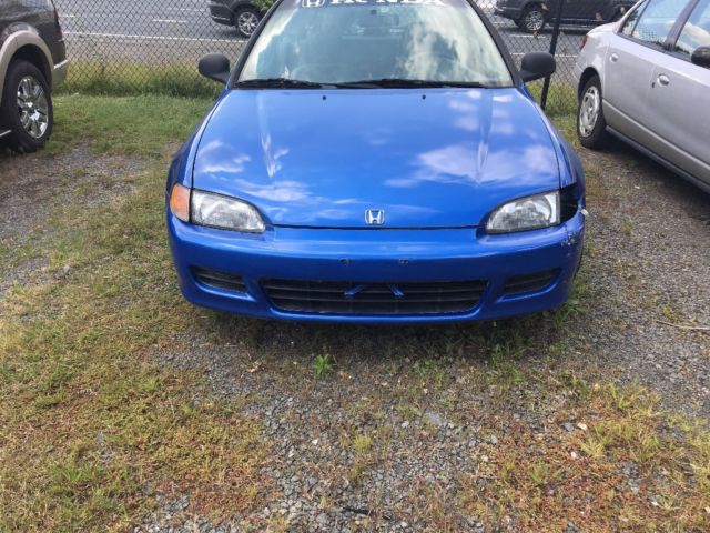 1993 Blue Honda Civic Coupe