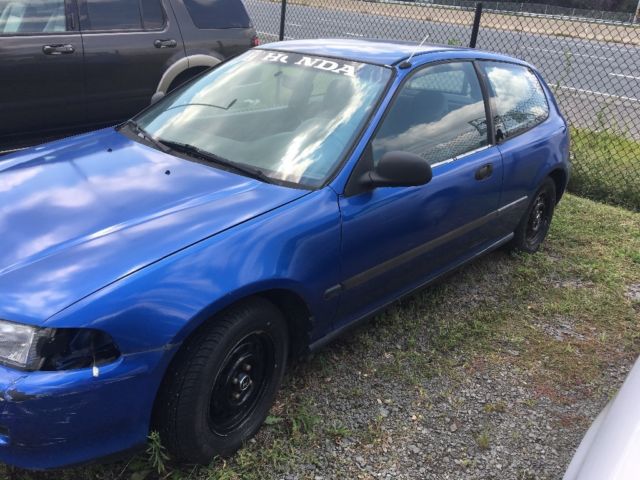 1993 Blue Honda Civic Coupe