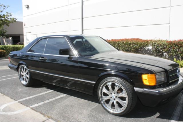 1989 Black Mercedes-Benz 500-Series Coupe