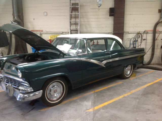 1956 Green Ford Fairlane Sedan