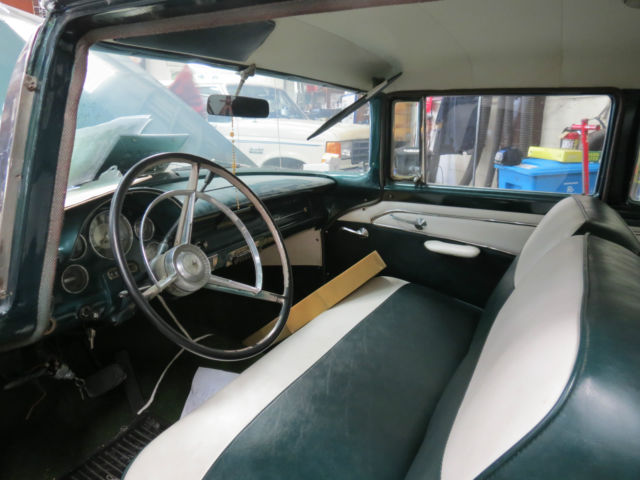 1956 Green Ford Fairlane Sedan