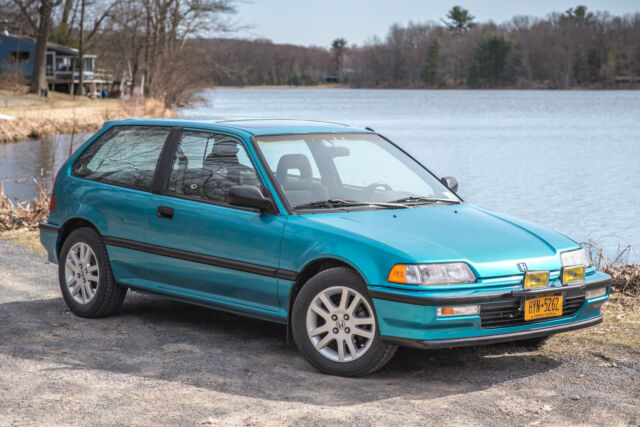 1991 Blue/Green Honda Civic Hatchback