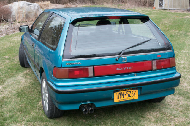 1991 Blue/Green Honda Civic Hatchback