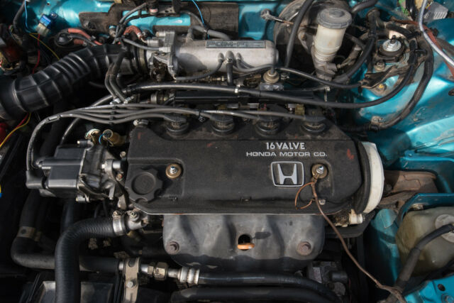 1991 Blue/Green Honda Civic Hatchback