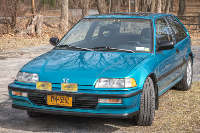 1991 Blue/Green Honda Civic Hatchback
