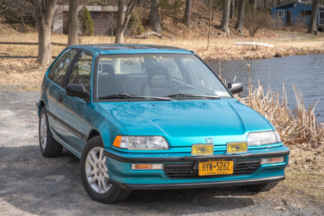1991 Blue/Green Honda Civic Hatchback