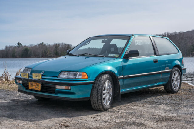 1991 Blue/Green Honda Civic Hatchback