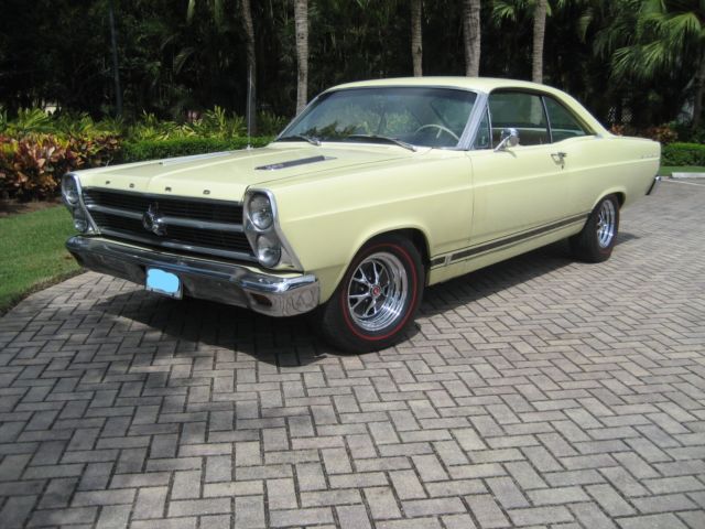 1966 Yellow Ford Fairlane