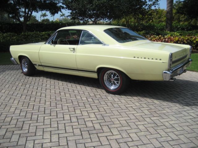 1966 Yellow Ford Fairlane