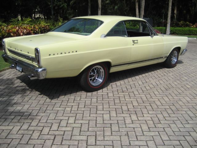 1966 Yellow Ford Fairlane