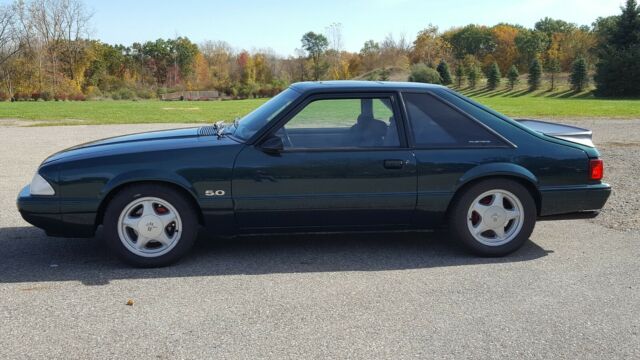 1992 Green Ford Mustang Hatchback
