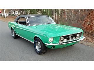 1968 Code WT7126 Special Green Ford Mustang Coupe