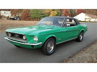 1968 Code WT7126 Special Green Ford Mustang Coupe