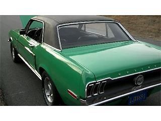 1968 Code WT7126 Special Green Ford Mustang Coupe