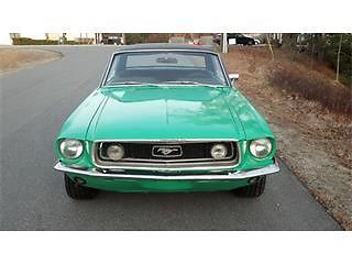 1968 Code WT7126 Special Green Ford Mustang Coupe