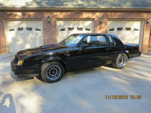 1987 Black Buick Grand National Coupe