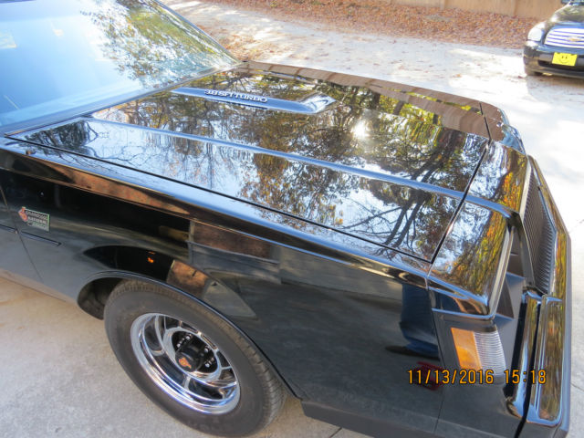 1987 Black Buick Grand National Coupe