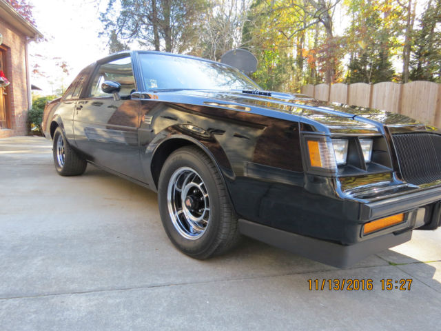 1987 Black Buick Grand National Coupe