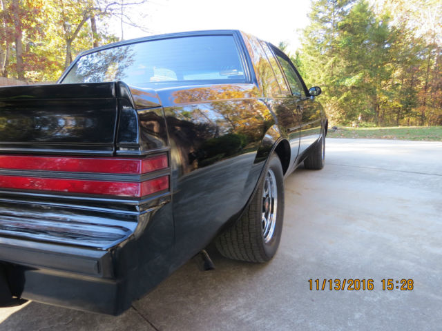 1987 Black Buick Grand National Coupe