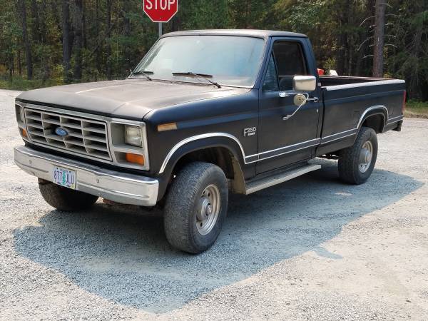 1986 Black Ford F-250
