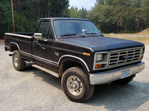 1986 Black Ford F-250