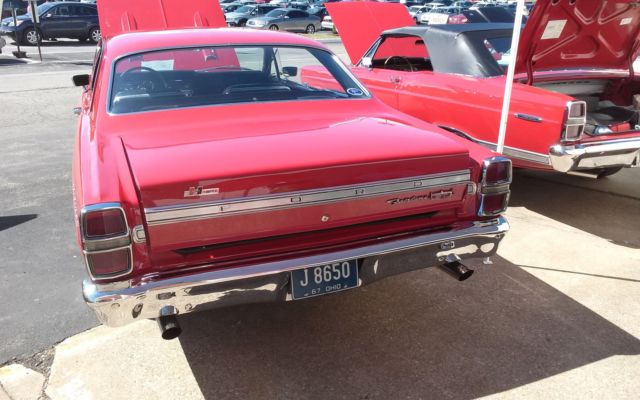 1967 Red Ford Fairlane Convertible