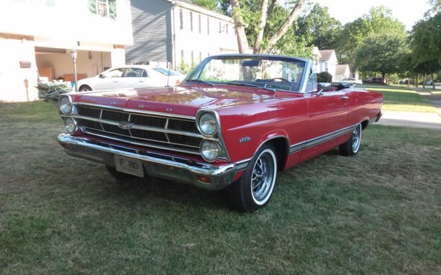 1967 Red Ford Fairlane Convertible
