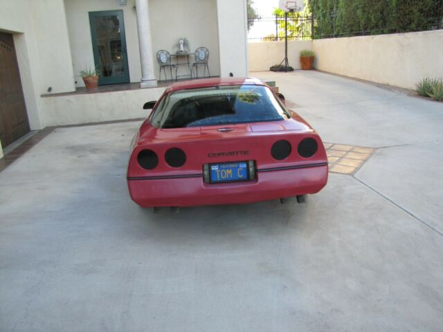 1984 Red Chevrolet Corvette Coupe