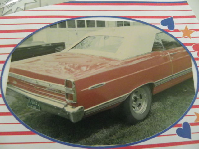 1967 Red Ford Fairlane Convertible
