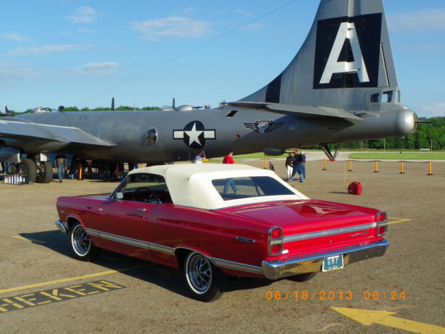 1967 Red Ford Fairlane Convertible
