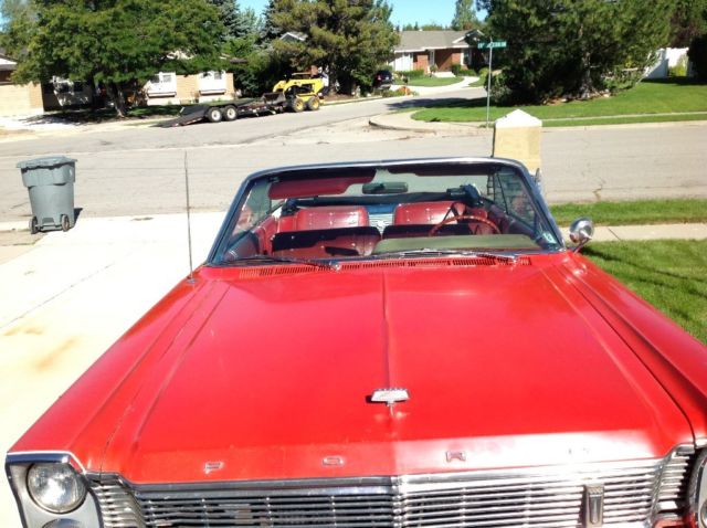 1965 Red Ford Galaxie Convertible