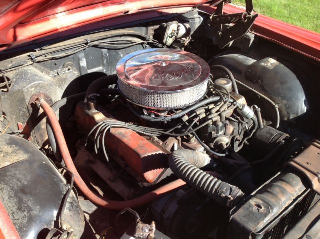 1965 Red Ford Galaxie Convertible