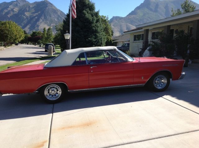 1965 Red Ford Galaxie Convertible