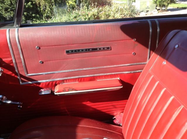 1965 Red Ford Galaxie Convertible