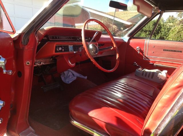 1965 Red Ford Galaxie Convertible