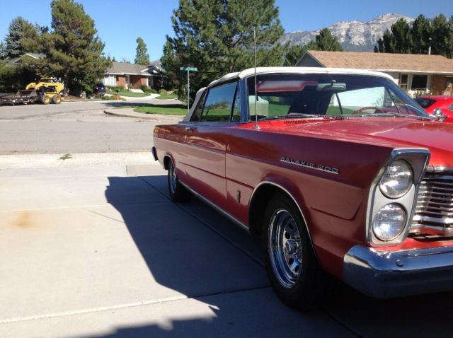 1965 Red Ford Galaxie Convertible