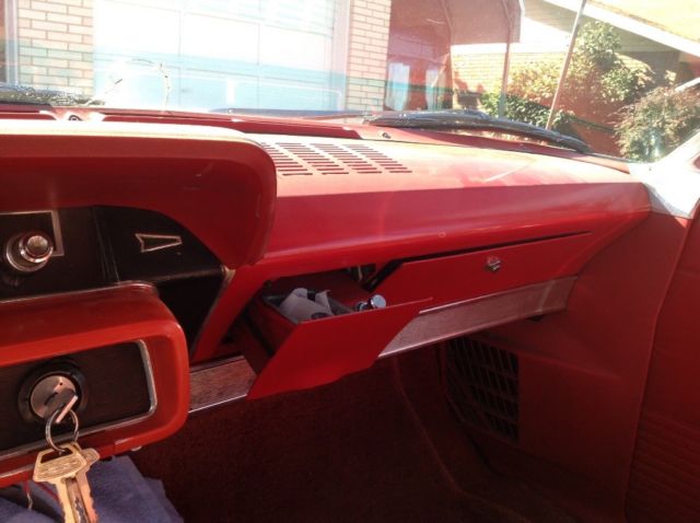 1965 Red Ford Galaxie Convertible