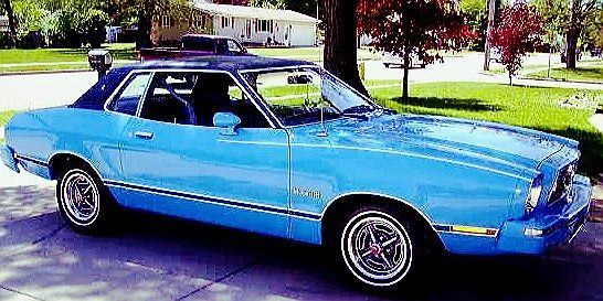 1974 Blue Ford Mustang Coupe