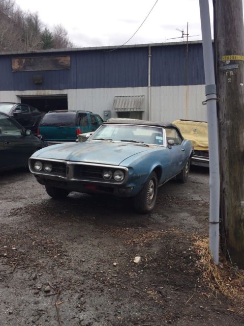 1968 Alpine Blue Pontiac Firebird Convertible