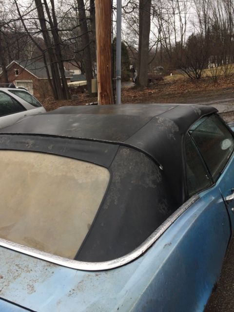 1968 Alpine Blue Pontiac Firebird Convertible