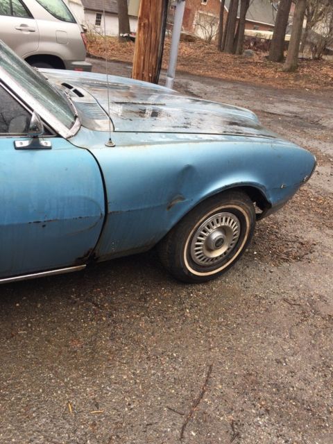 1968 Alpine Blue Pontiac Firebird Convertible
