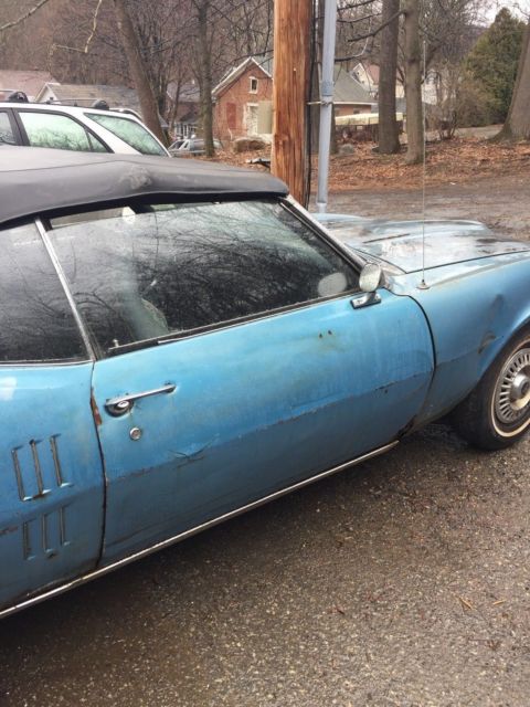 1968 Alpine Blue Pontiac Firebird Convertible