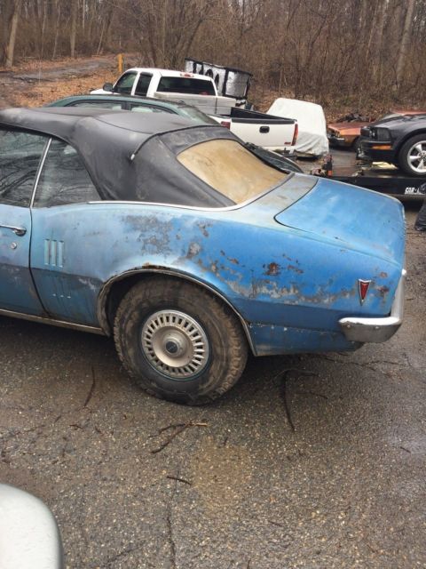 1968 Alpine Blue Pontiac Firebird Convertible