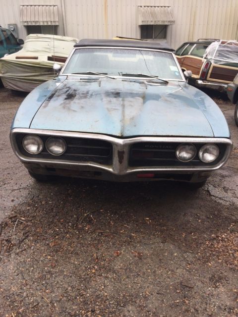 1968 Alpine Blue Pontiac Firebird Convertible