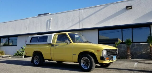 1979 Yellow Toyota Hilux Extended Cab Pickup