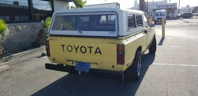 1979 Yellow Toyota Hilux Extended Cab Pickup